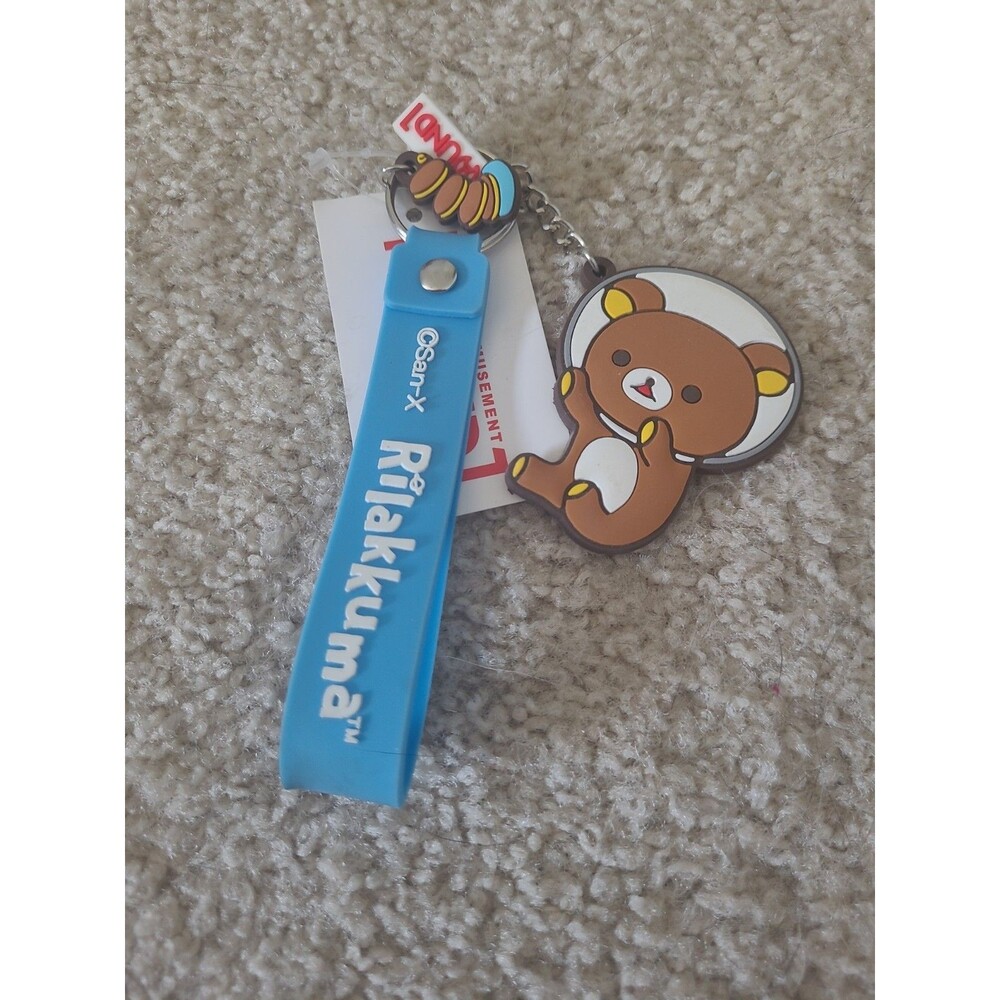 San-X Rilakkuma Round 1 Exclusive Space Astronaut Keychain Strap